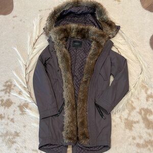 Andrew Marc fur utility parka